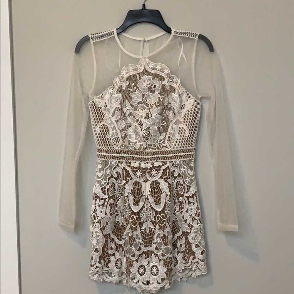 Blithe Ivory Long Sleeve Romper